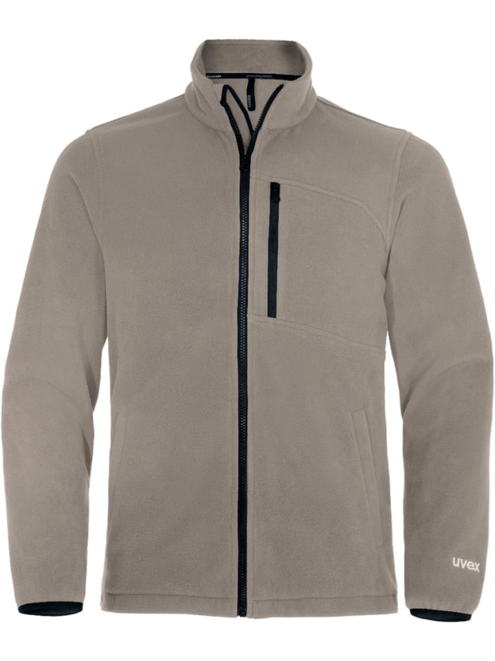 Fleecejacke/Fleecepullover in Braun