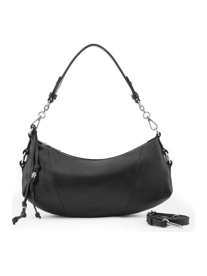 Stay With Me Schultertasche Leder 31 cm black