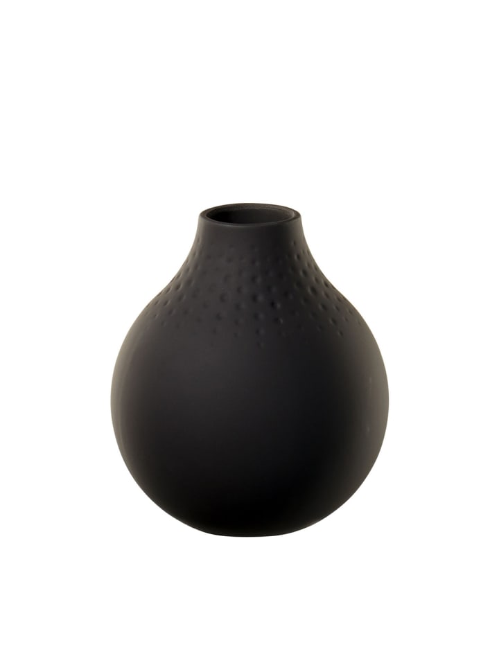 Vase Perle Manufacture Collier in Noir 12 cm