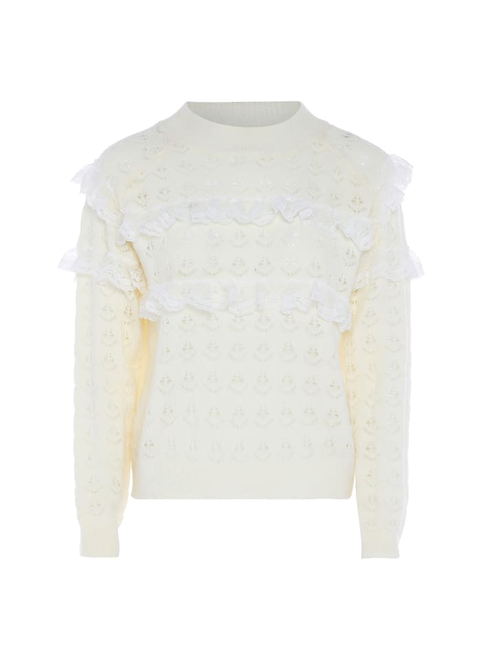Women Sweater in Wollweiss