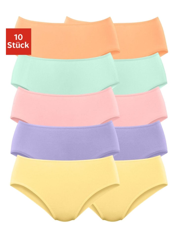 Jazz-Pants Slips in orange, grün, rosa, lila, gelb