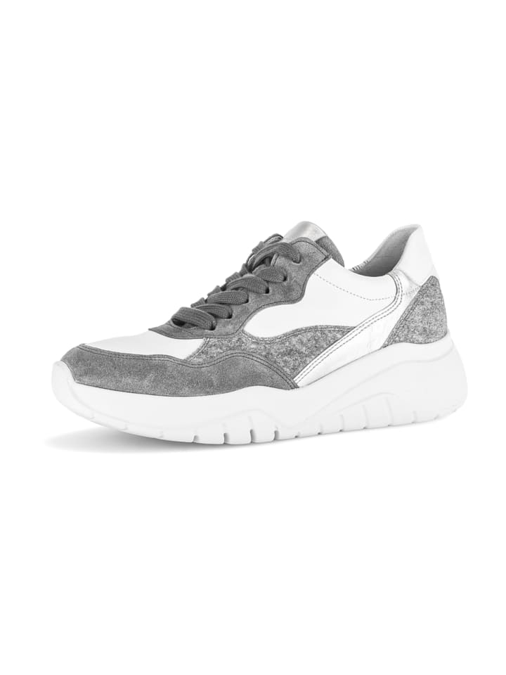 Komfort Schnürschuhe in Grau