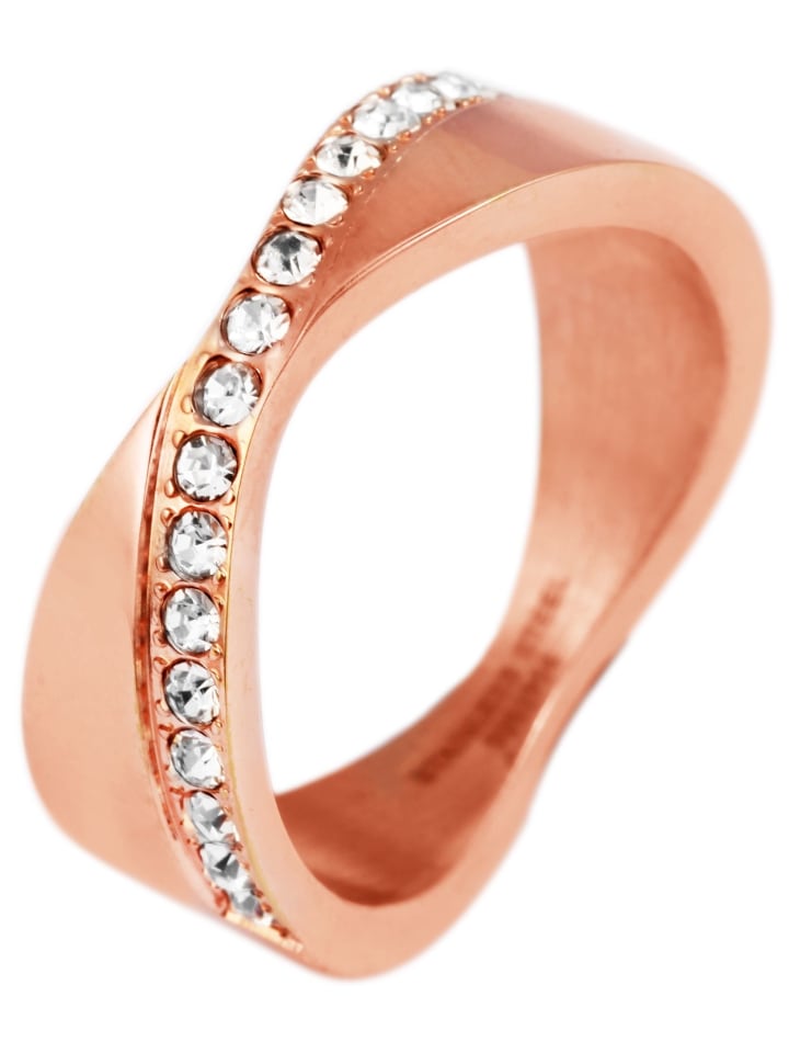 Damen Ring aus Edelstahl in gold