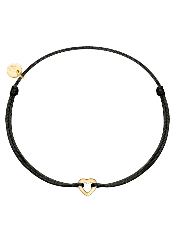 Armband Herz aus Sterling Silber in gelbgold
