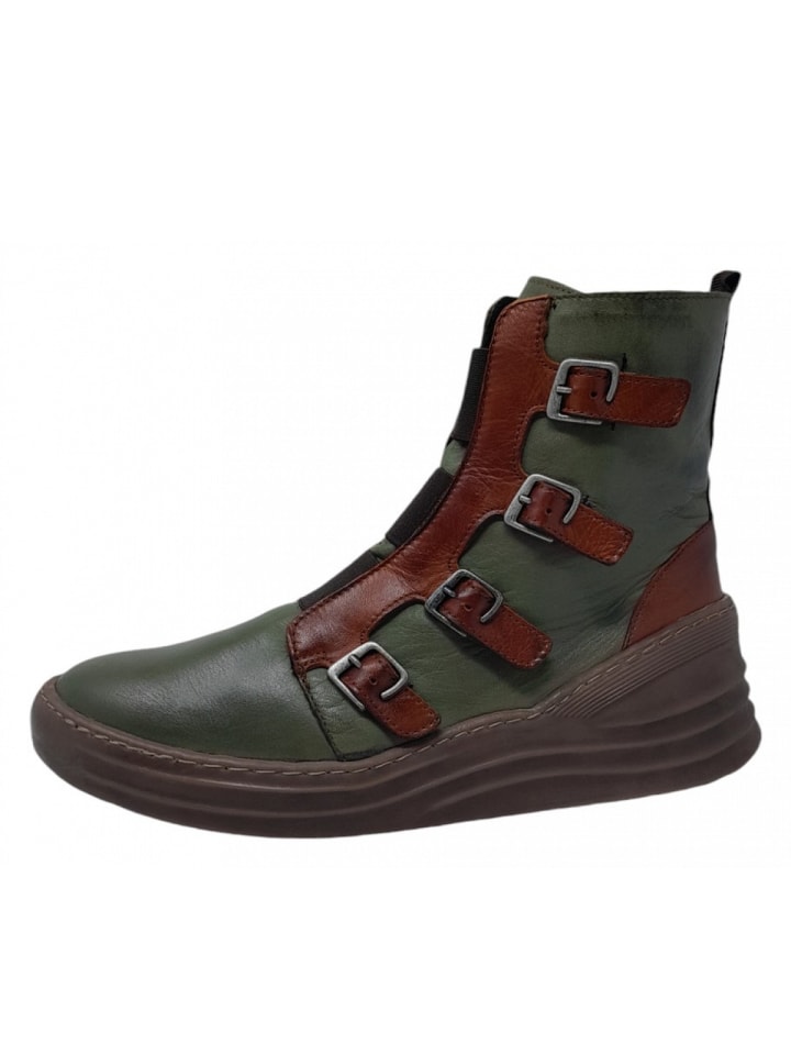 Kurzstiefel in Grün