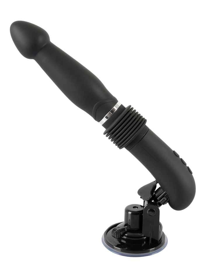 Vibrator mit Stoßfunktion RC Fucking Machine in schwarz
