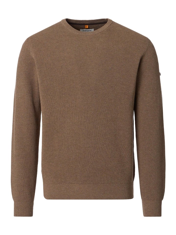 Pullover Basic in Braun