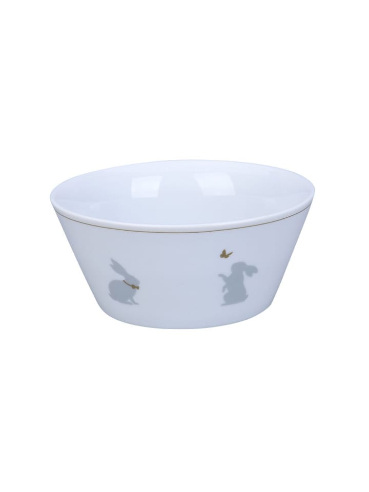 konische Schüssel Bunnies in weiss