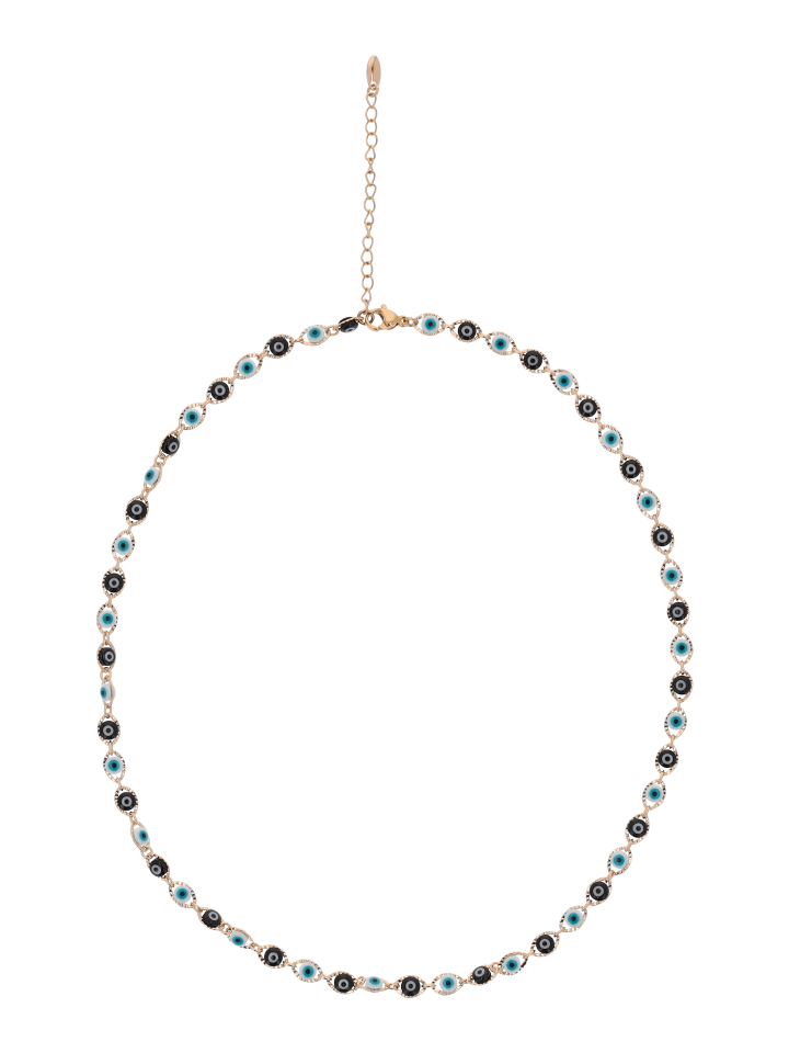Women Necklace in Rose Gold Multicolor