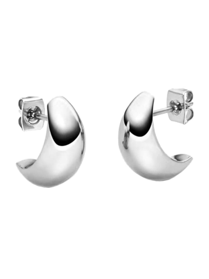 Damen-Ohrringe Titan Silber