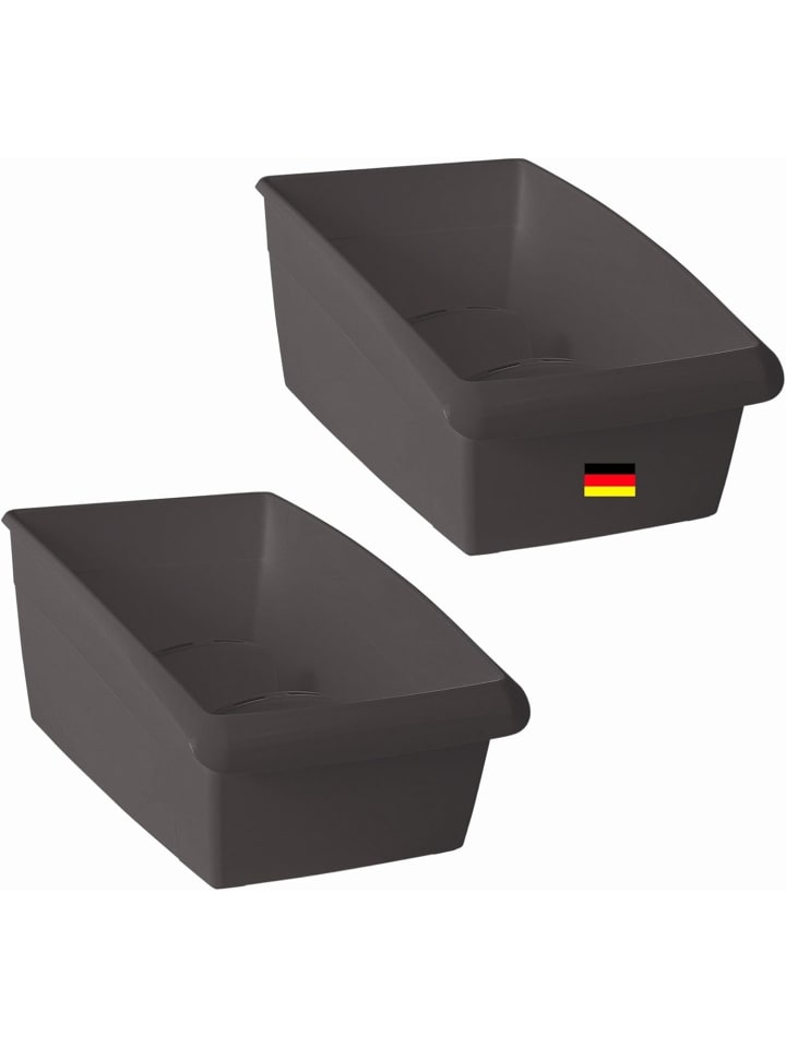 Novaliv 2er Set Kosmetik Organizer klein Schubladen Organizer Badezimm in Weiß