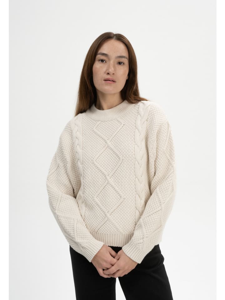 Zopfmuster Strickpullover SAMAIRA