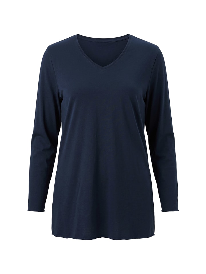 Langarmshirt in marine