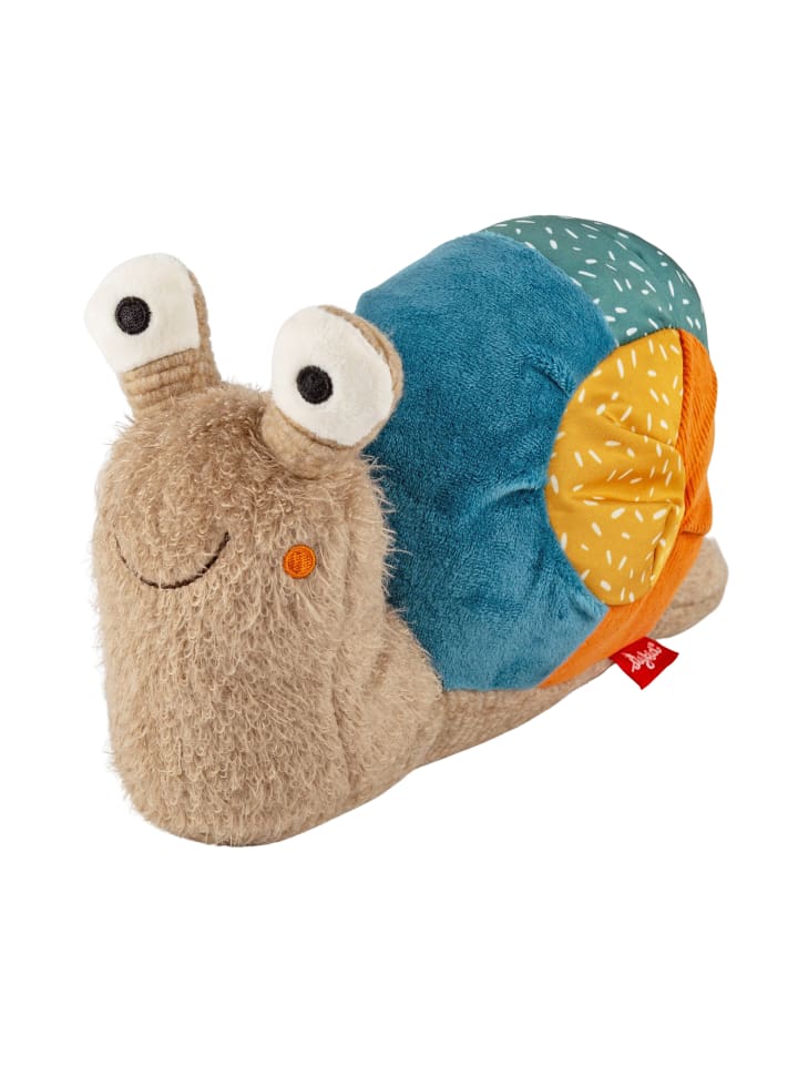 Kuscheltier Schnecke Patchwork Sweety in mehrfarbig