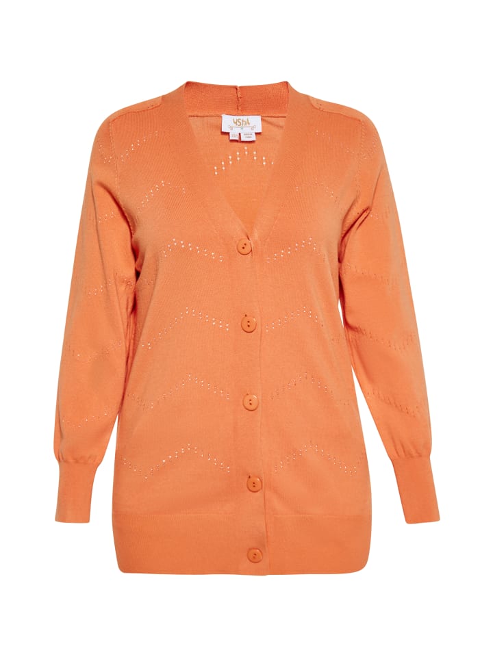 Damen Cardigan in Aprikose