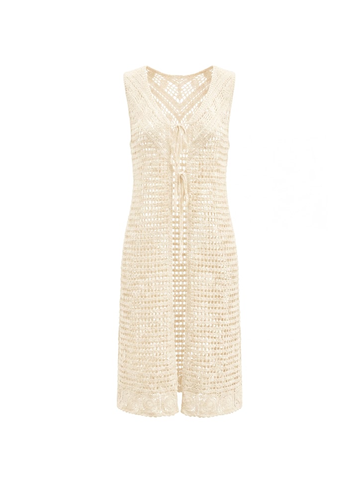 Women Vest in Apricot