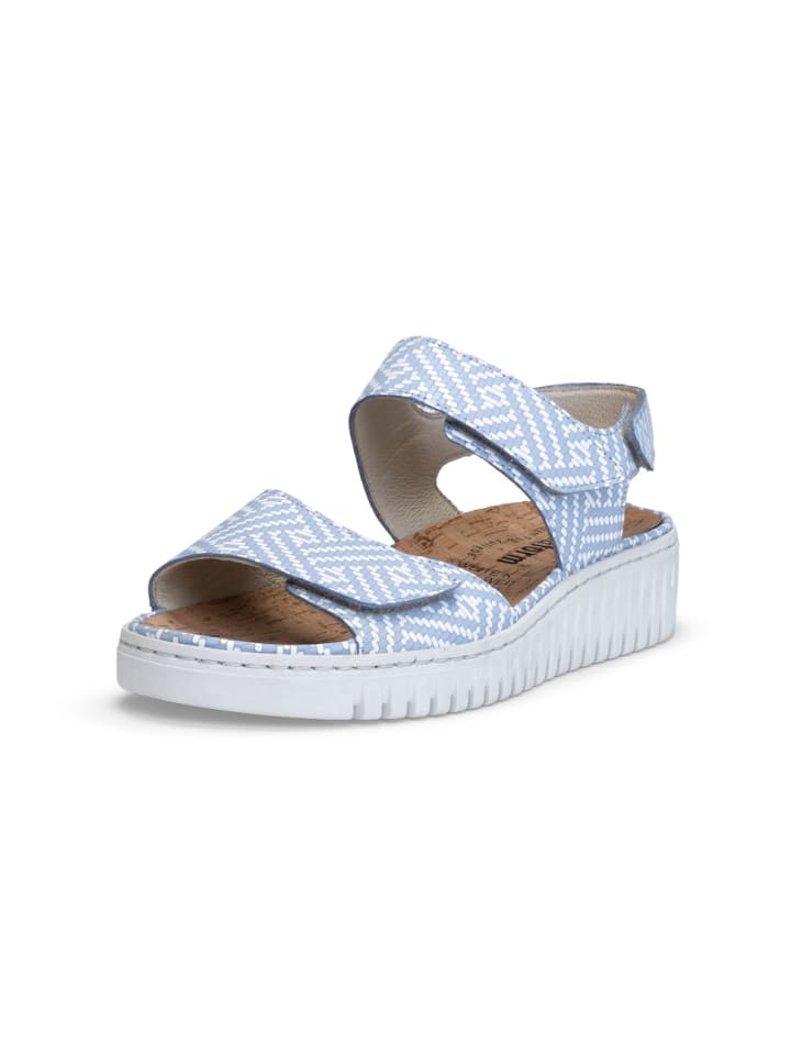 Nubukleder Sandalen in hellblau