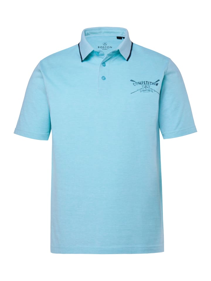 Poloshirt in helles türkis