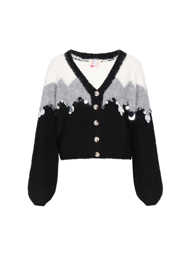 Women Cardigan in black grey