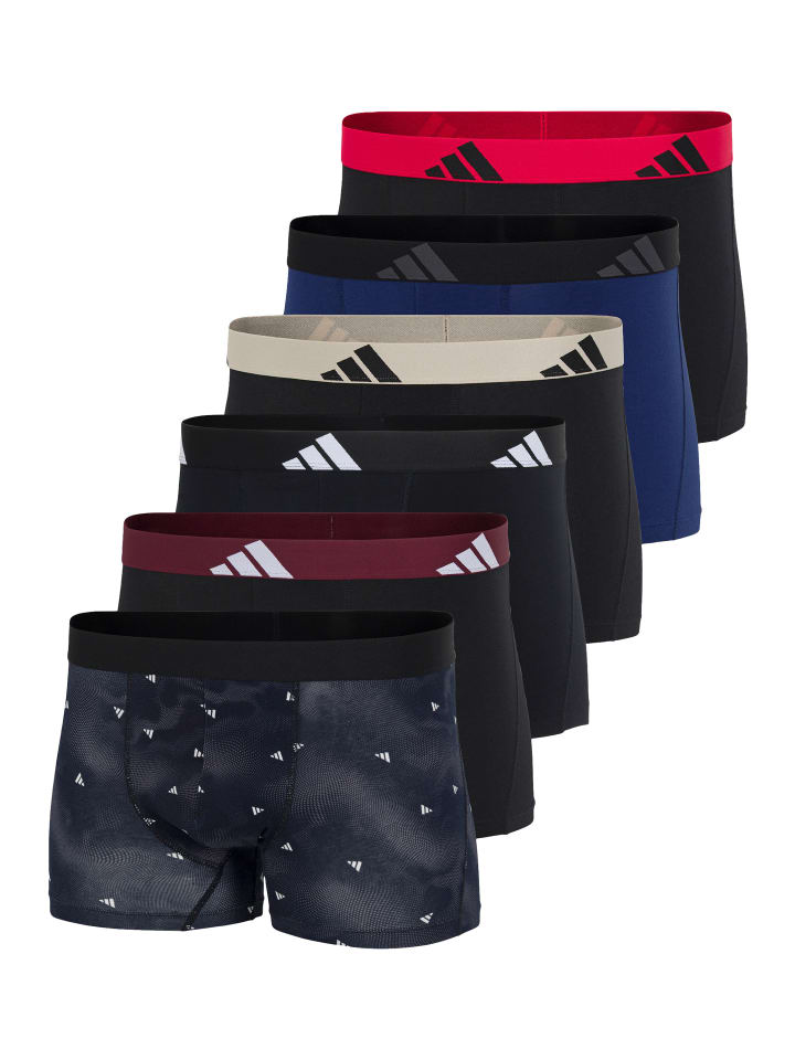 Retro Short / Pant Active Flex Cotton in Schwarz / rot / blau
