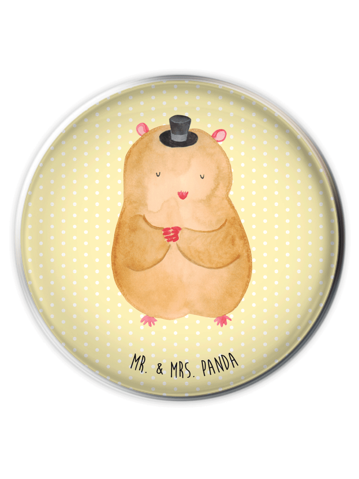 Ablaufgarnitur Hamster Hut ohne Spruch in Gelb Pastell