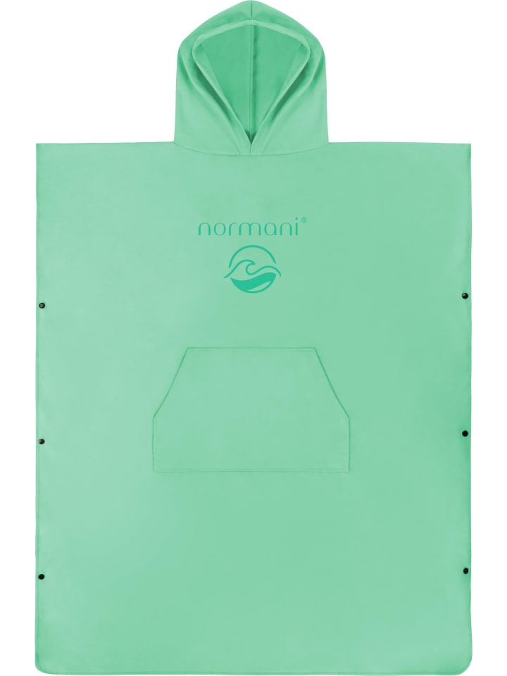 Weicher Mikrofaser Badeponcho Nosara in Minze