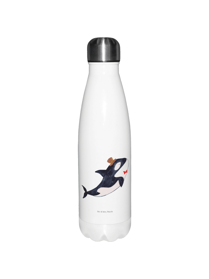 Trinkflasche Orca Zylinder ohne Spruch in Weiß