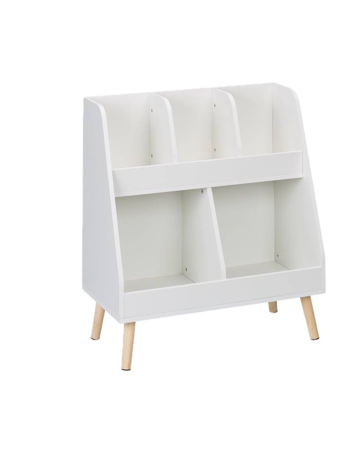 Kinderregal in Weiß/ Natur - (B)60 x (H)66 x (T)30 cm