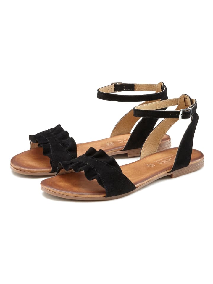 Sandale in schwarz