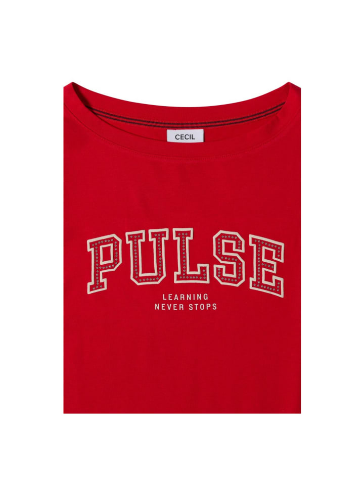Langarmshirt in flame red