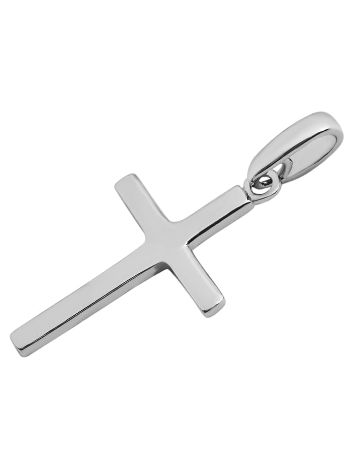 Unisex Anhänger – Kreuzanhänger aus 925 Silber in silber