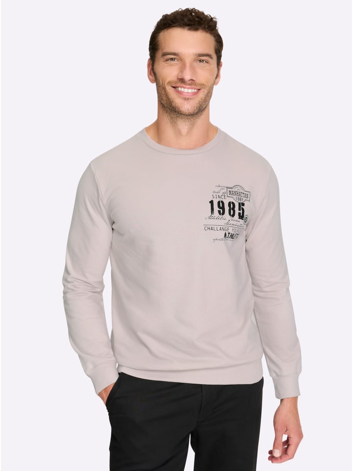 Sweatshirt in hellgrau