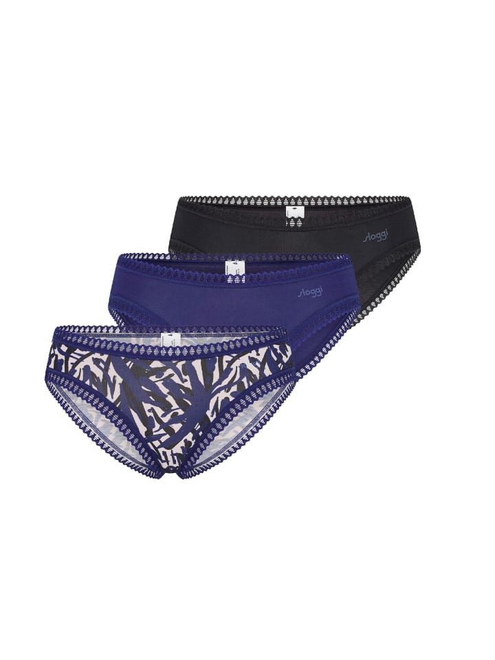 Mini Slip GO Crush in Schwarz / Blau