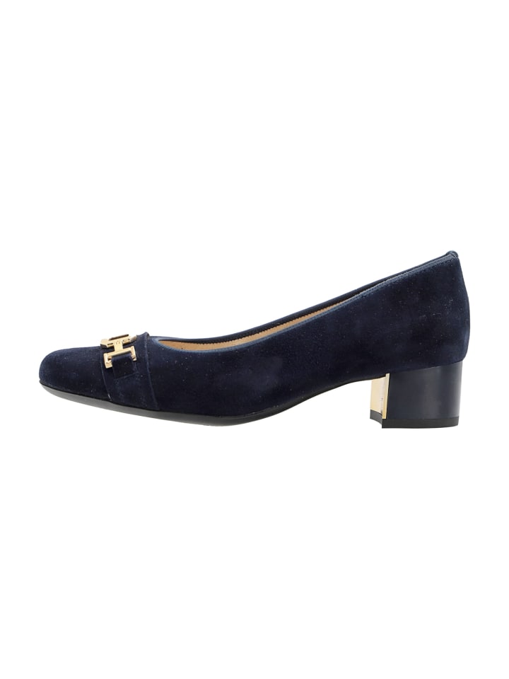 Flache Pumps in Blau