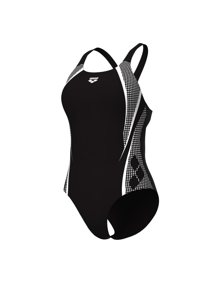 Graphic Swim Pro Back Swimsuit in schwarz