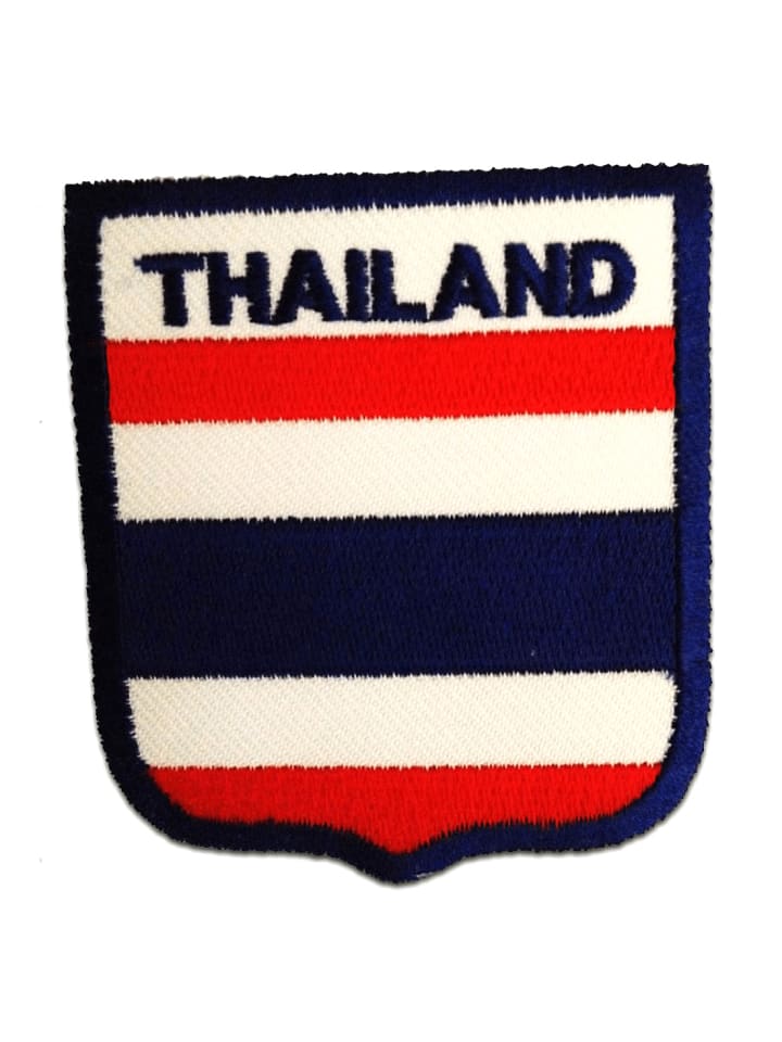 Thailand Flagge FahneApplikation Bügelbild inBlau