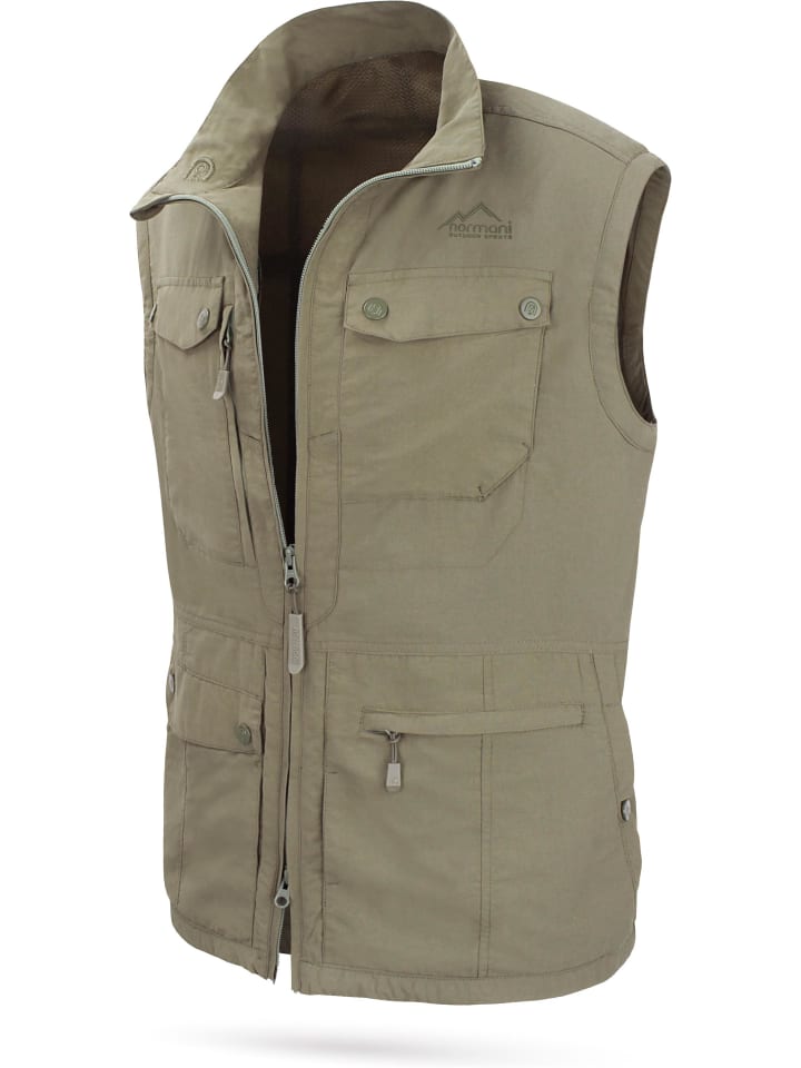 Herren Outdoor Weste Kudu in Stone