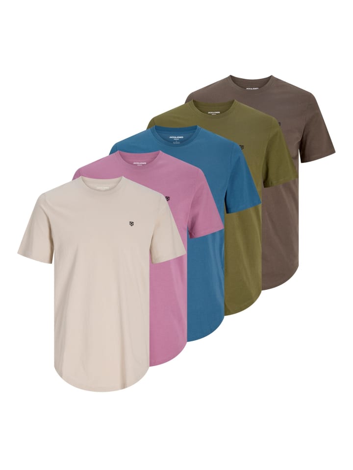 5er-Pack T-shirt in Moonbeam