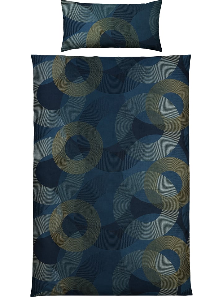 Edel Flanell Bettwäsche in blau