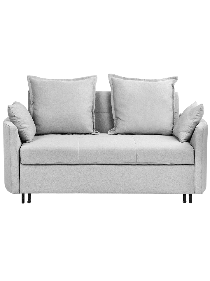 5-tlg 2-Sitzer Sofa HOVIN in Grau/Schwarz
