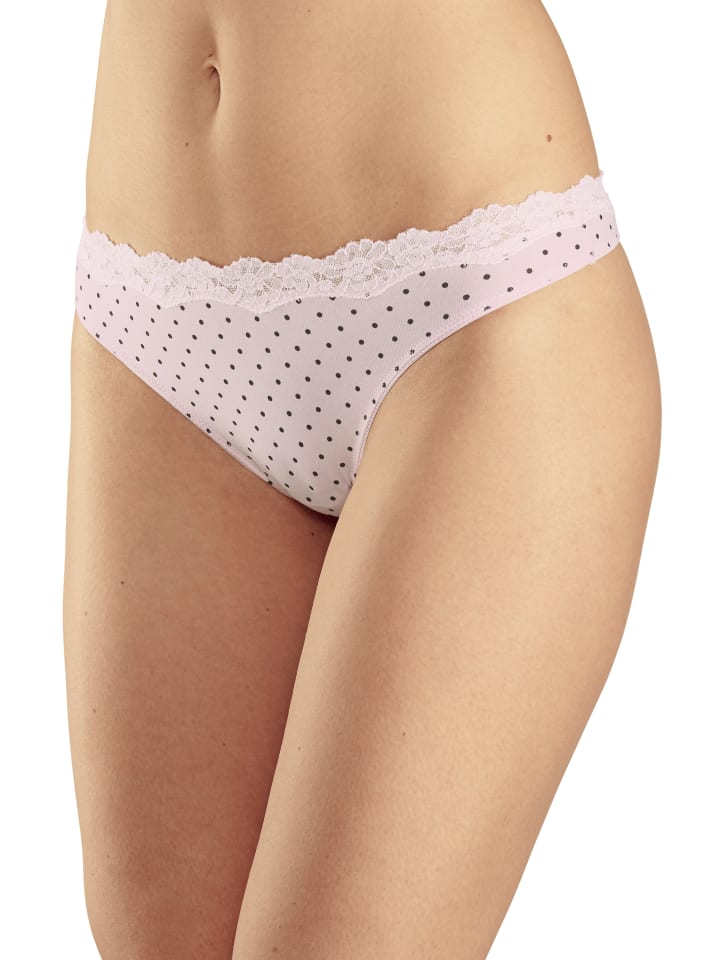 String in rosa-uni, gepunktet-gestreift, gestreift