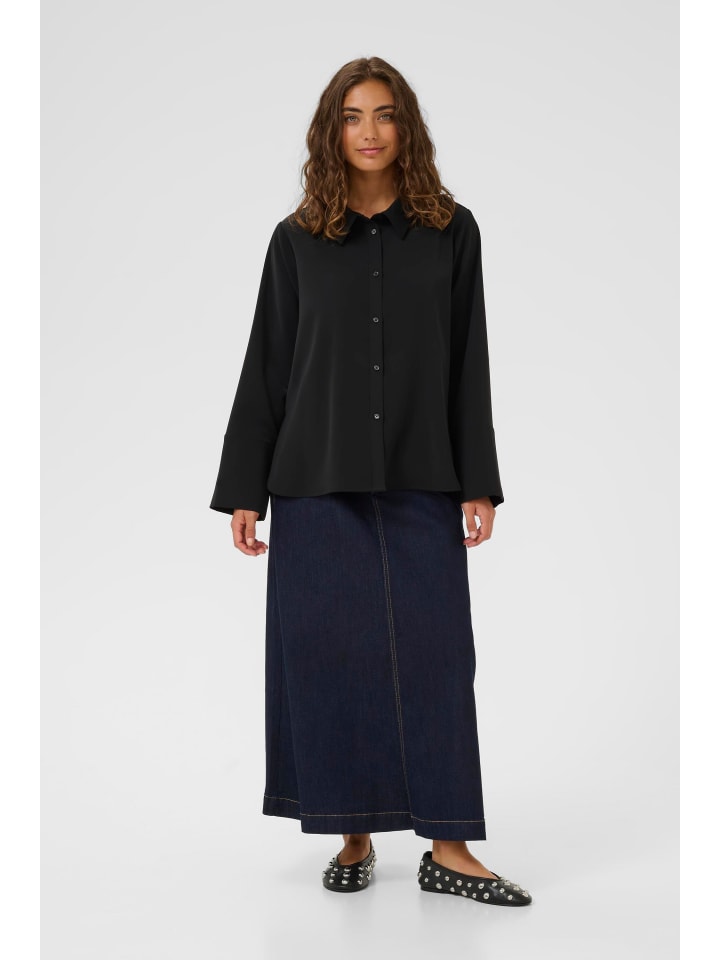 Langarm - Hemd CUslinky Relaxed fit in Black