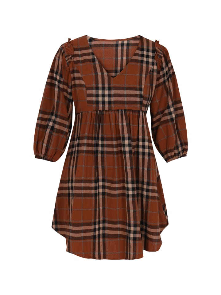 Women Dress in Brown