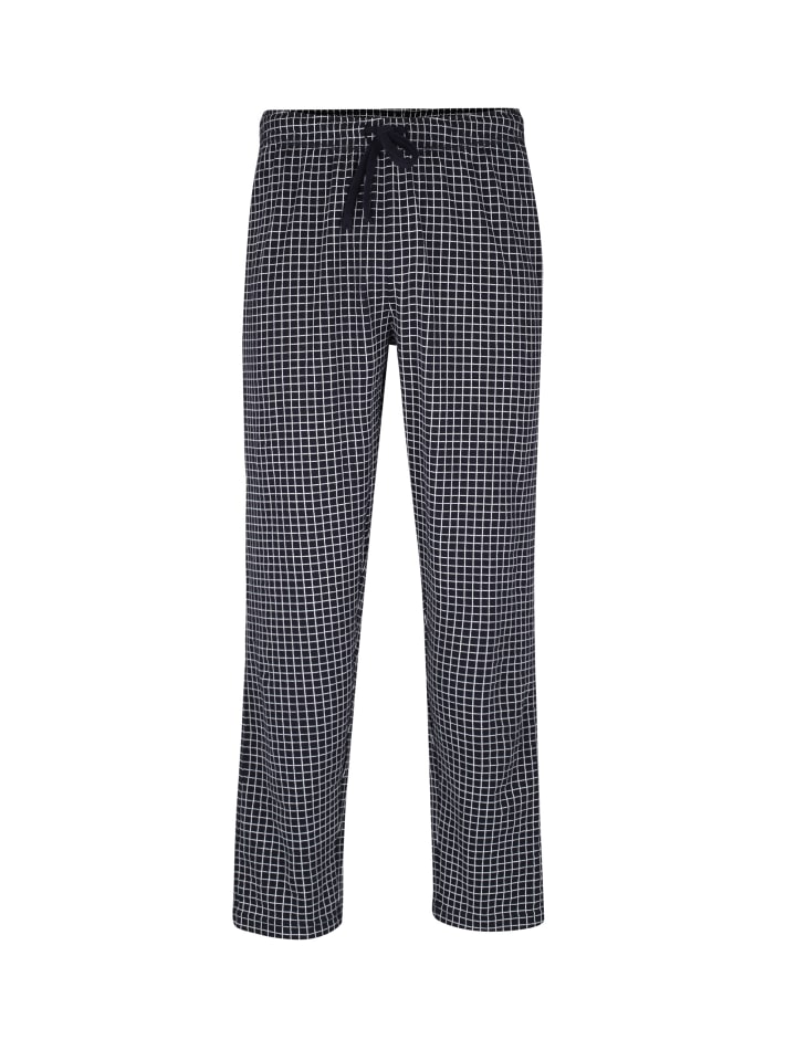 Lange-Hose Calgary in blau-dunkel-Allover