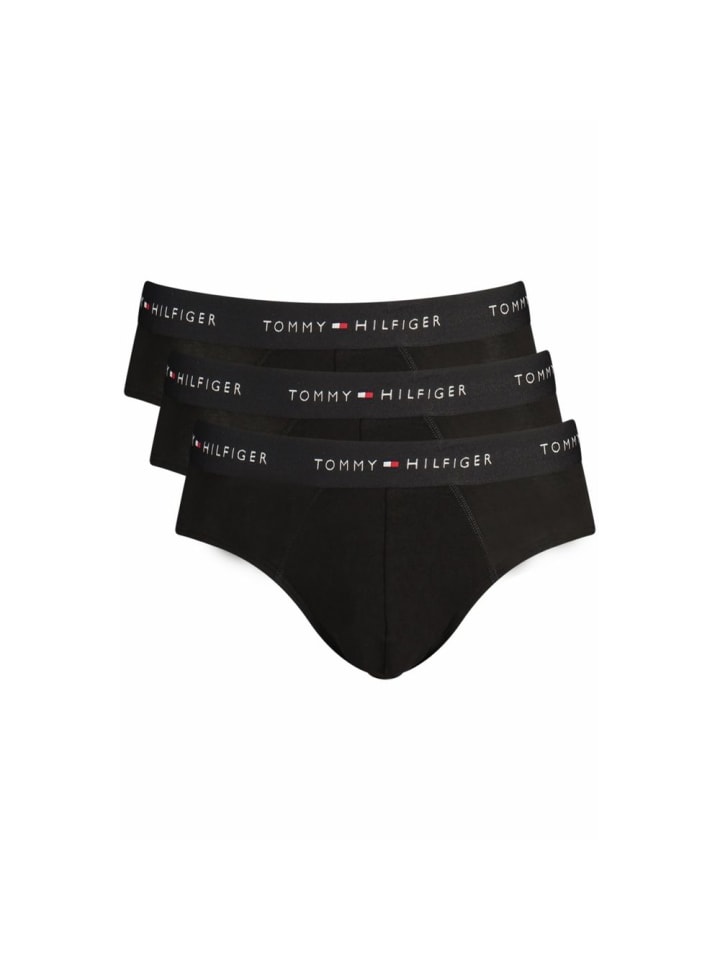 Schwarz Baumwolle Herren Slip