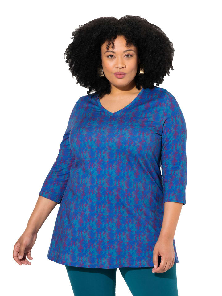 Longshirt in blaugrau
