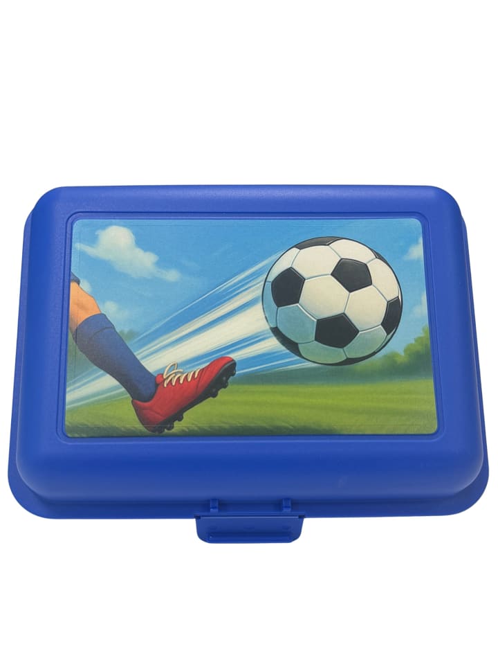 Vorratsdose "School-Box" 1100 ml in blau - mit Motiv