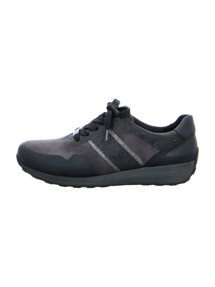 Komfort Schnürschuhe in Grau
