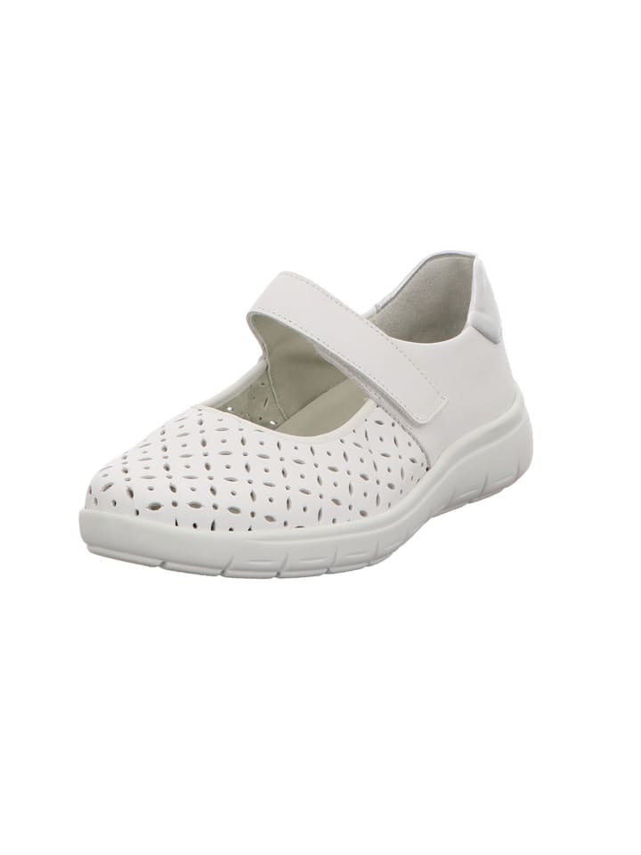 Slipper in weiss/silber