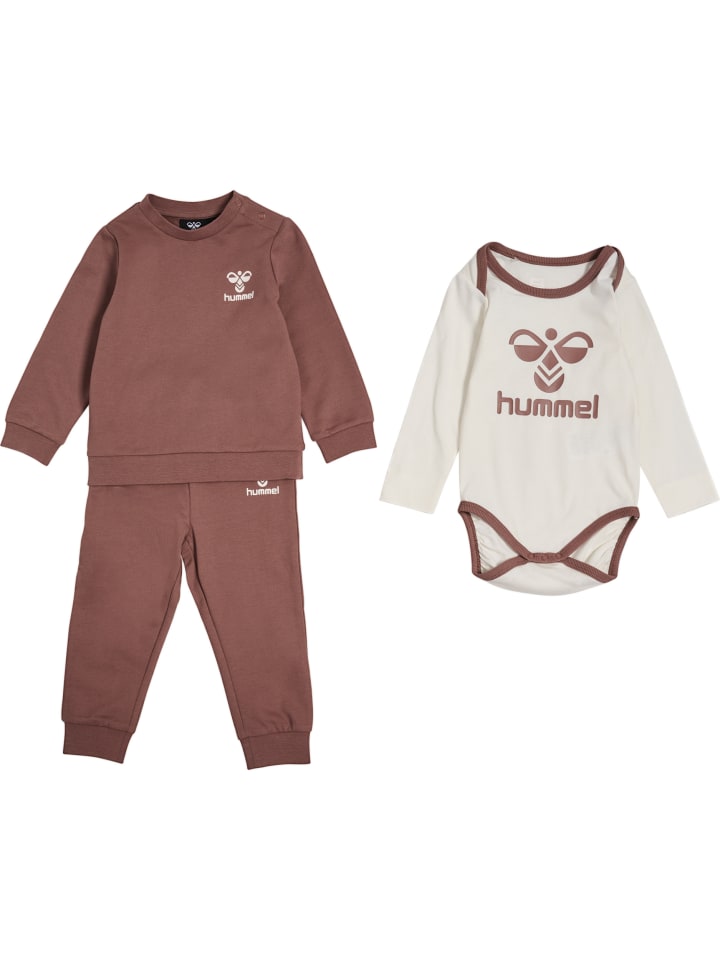 Verstellbare Taille Sweat Anzug Hmltrio Kinder in NUTMEG
